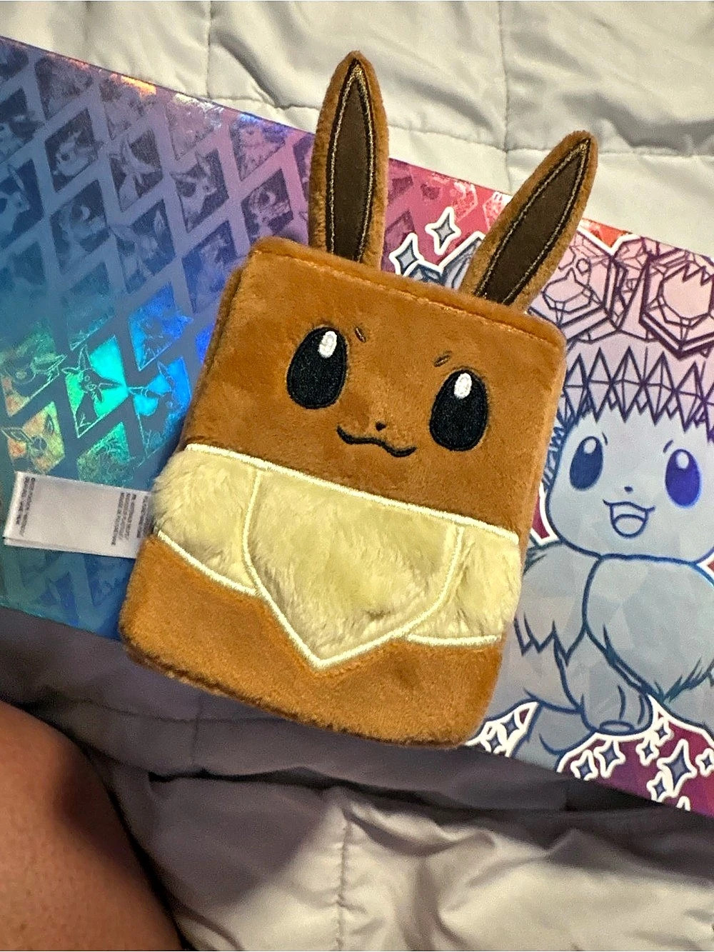 Pokémon Eevee Plush Deck Box Brown & Cream